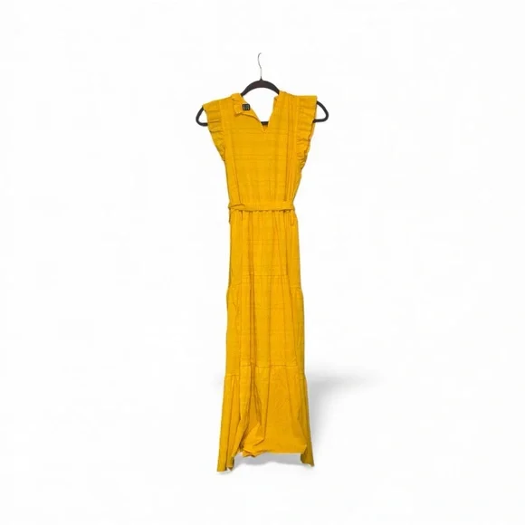 SHEIN Vibrant Yellow Maxi Long Dress Sleeveless Size Large - Picture 2 of 10